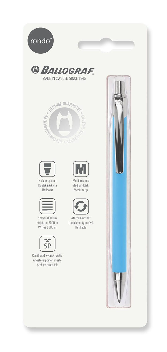 BALLOGRAF® Rondo Soft Kugelschreiber 1.0 mm Blau BALLOGRAF® Rondo Soft Kugelschreiber 1.0 mm Blau